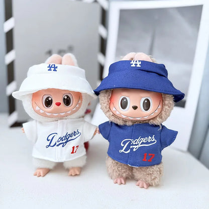 Only Selling 17cm Labub V1v2v3 High-Energy Series Baseball Suit Set Shoes For Sportswear Fashionable Clothing Styling Gifts