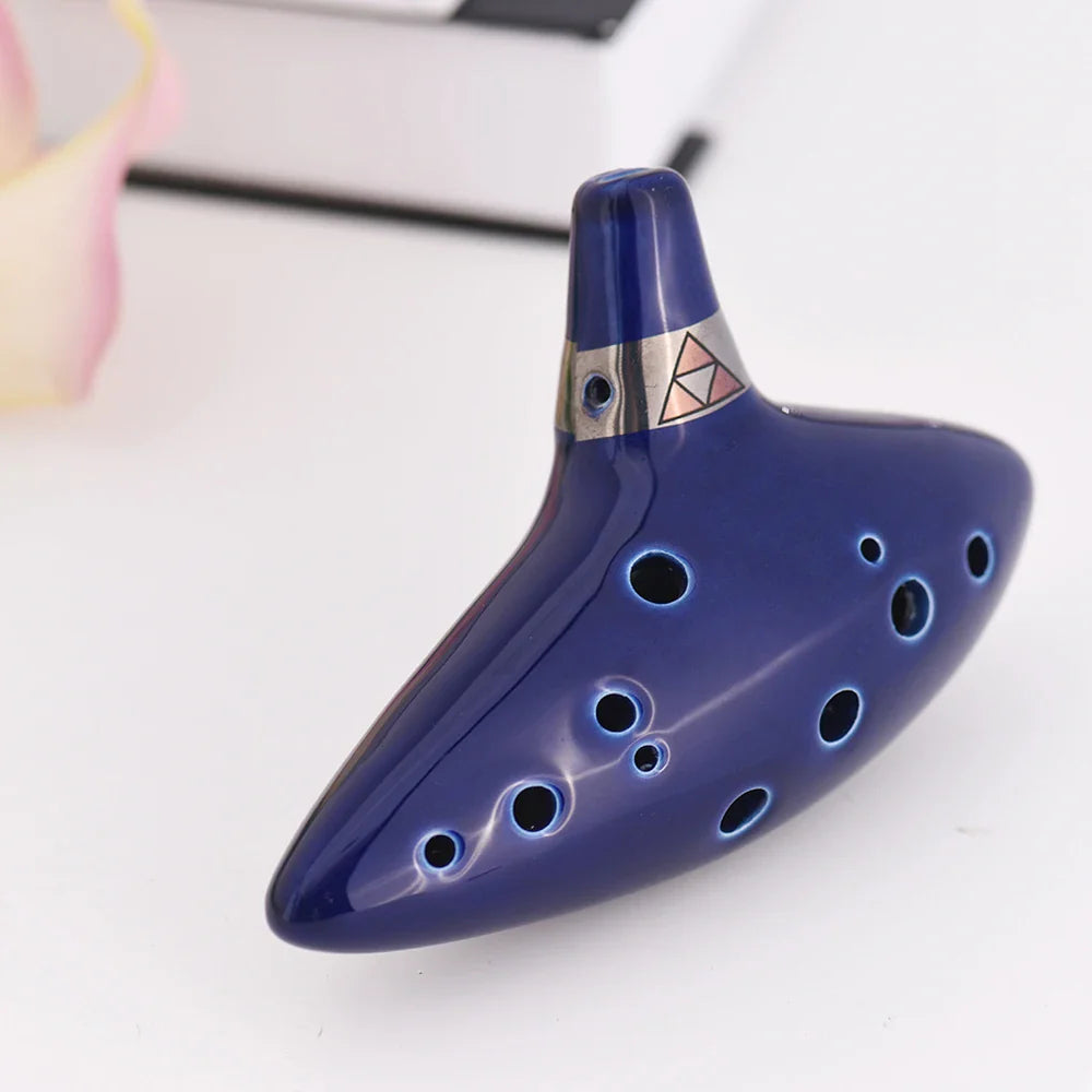 12 trous Ocarina céramique Alto C navire flûte vent légende de Zelda Instrument de musique