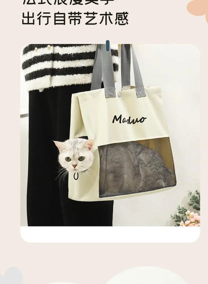 Sac à dos de transport pour animaux de compagnie, respirant et léger, pour chien, sac à dos pour chat, sac à main d'extérieur portable à une épaule