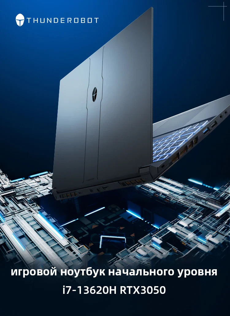 Thunderobot 911T Gaming Laptop i7-13620H RTX3050 15.6'' FHD 165Hz 100%sRGB 16G RAM 512G SSD Russian Keyboard