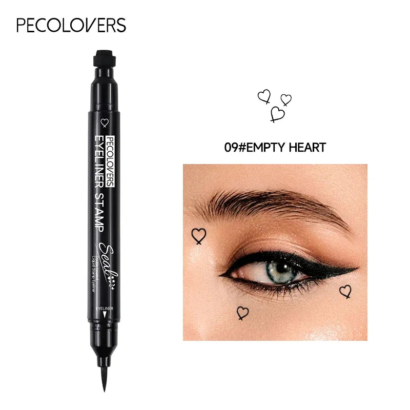 Stylo Eyeliner à Double tête, imperméable, adapté aux débutants, adapté au maquillage de noël, Halloween, saint-valentin, 1 pièce