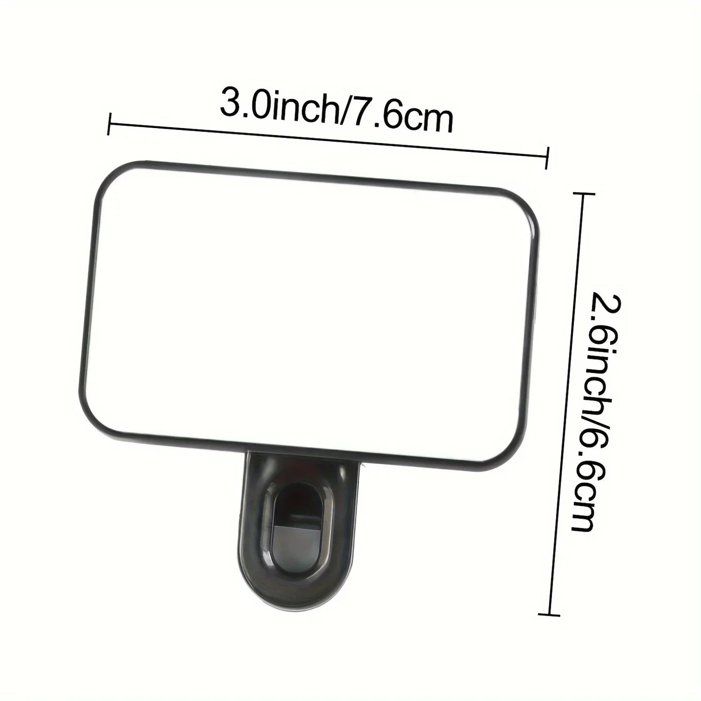 Lumière de remplissage pour selfie – Mini LED à clipser, rechargeable, 3 modes de couleur et luminosité réglable pour téléphones et ordinateurs
