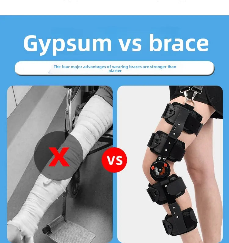 Support de fixation réglable des articulations du genou, pour la fracture des jambes, la fracture des os du genou, protection du genou pour la rééducation du ménisque