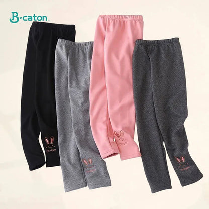 Automne hiver enfants fille Legging épaissir chaud enfants fille chaud en peluche Legging pantalon taille élastique Leggings enfants pantalons