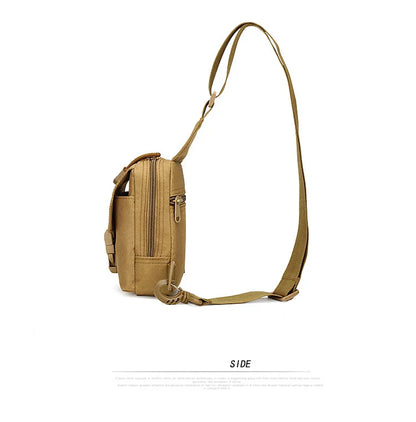 Petit sac de poitrine de Camouflage antivol pour l'extérieur, sac à bandoulière de randonnée en Nylon pour chasse, pêche, Camping, Cycking