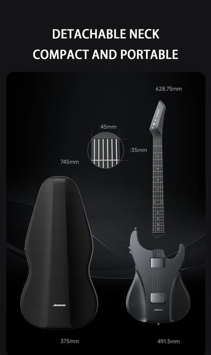 AeroBand – guitare électrique détachable, corde en Silicone indolore, tout-en-un, 9 Styles sonores, basse acoustique avec port micro