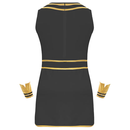 Mens Ancient Egypt Costume Adults Halloween Masquerade Cosplay Carnival Party Dress Sleeveless Themed Roleplay Dress with Cuffs