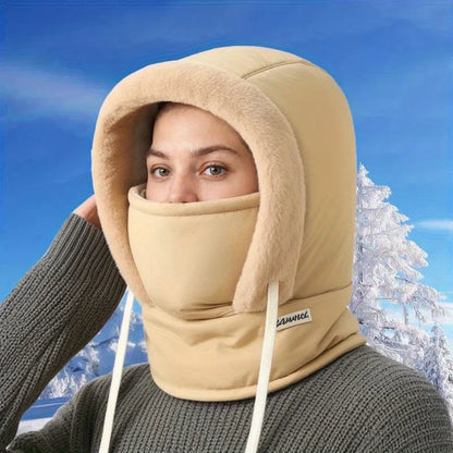 Chapeau chaud d'hiver pour hommes et femmes, Protection des oreilles de cyclisme d'automne et d'hiver avec velours épais pour la Protection contre le froid