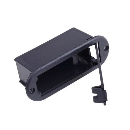 Boîte de batterie de micro de guitare noire Durable, support de batterie en plastique 9V, boîte de rangement de pièces de guitare, boîtier de batterie