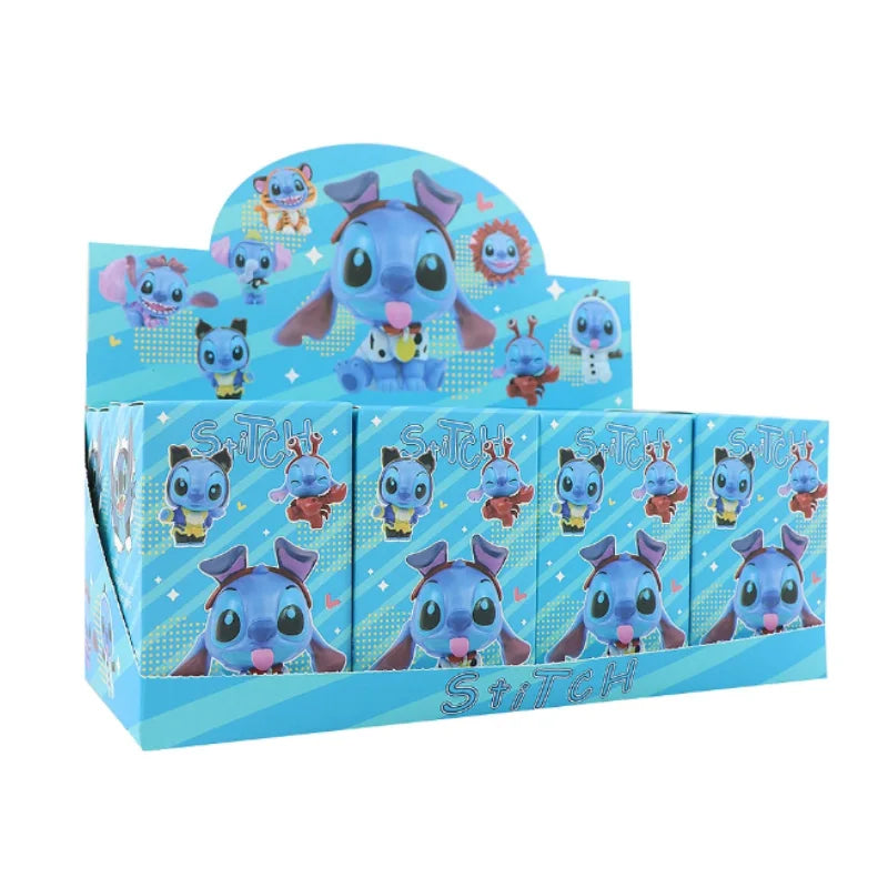 Stitch Blind Box Figurine, Cartoon Animation, Indoor Decoration, Model Doll, Movable Figurine, Children's Toy, Girls' Birthday G