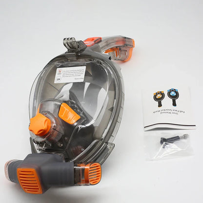 Nouveau masque de plongée sous-marine complet masque de plongée sous-marine pour adulte lunettes Anti-buée sous-marine vue large masque de natation Transparent pliable