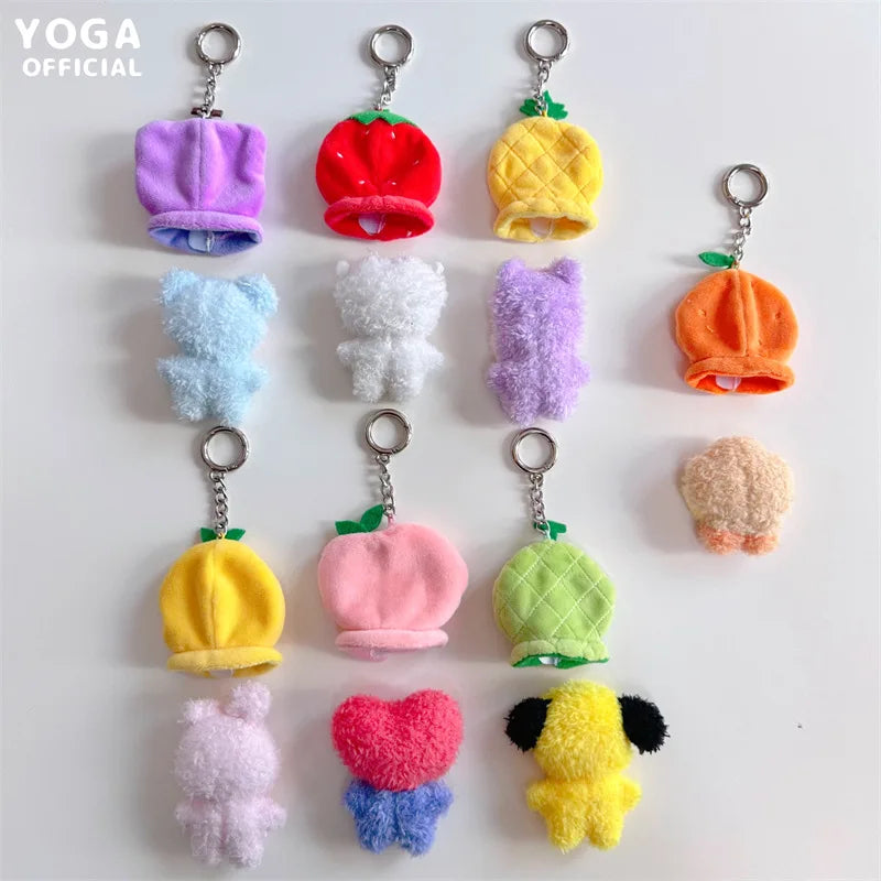 Bt21Ed Baby Fruit Series Kawaii Anime COOKY MANG Plus Keychain Cute Cartoon Plus Pendant Doll Toy Bag Accessories Girl Gift