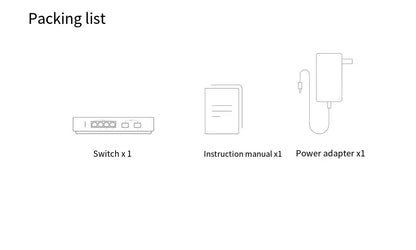 Xiaomi Mi 10 Gigabit Ethernet Switch 10000Mbps Network Switches VLAN Ethernet Splitter Lan Router 4 2.5G Ports RJ45 Hub Switch