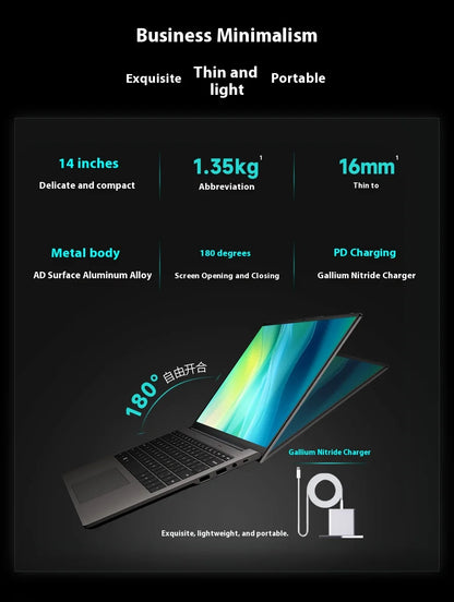 FIREBAT U4E 14 Inch Ryzen7 8745HS/7640HS  Radeon 780/760M DDR5 144Hz 2.5K Wifi6 BT5.1 16GB 512GB Gaming Gamer Bussiness Laptop
