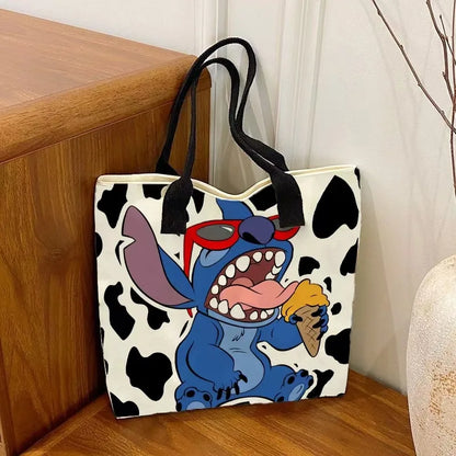 New Stitchou Single Shoulder Bag Cartoon Stitchou Pattern Shoulder Bag Ladies Tote Bags Joker Unisex Bags Commuter Handbag Gifts