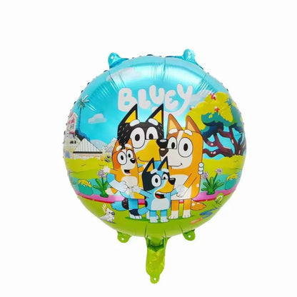 New Bluey Family Cartoon Aluminum Balloon Set Cute Bluey Bingo Balloon Birthday Gifts Party Supplies Decor Cosplay Props Toys