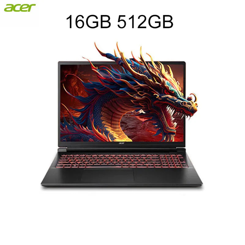 2024 Acer Nitro Dragon Gaming Laptop 16 Inch 2.5K 165Hz IPS Screen Netbook Ryzen R7-7435H 32GB 1TB RTX4060 Gaming Notebook PC