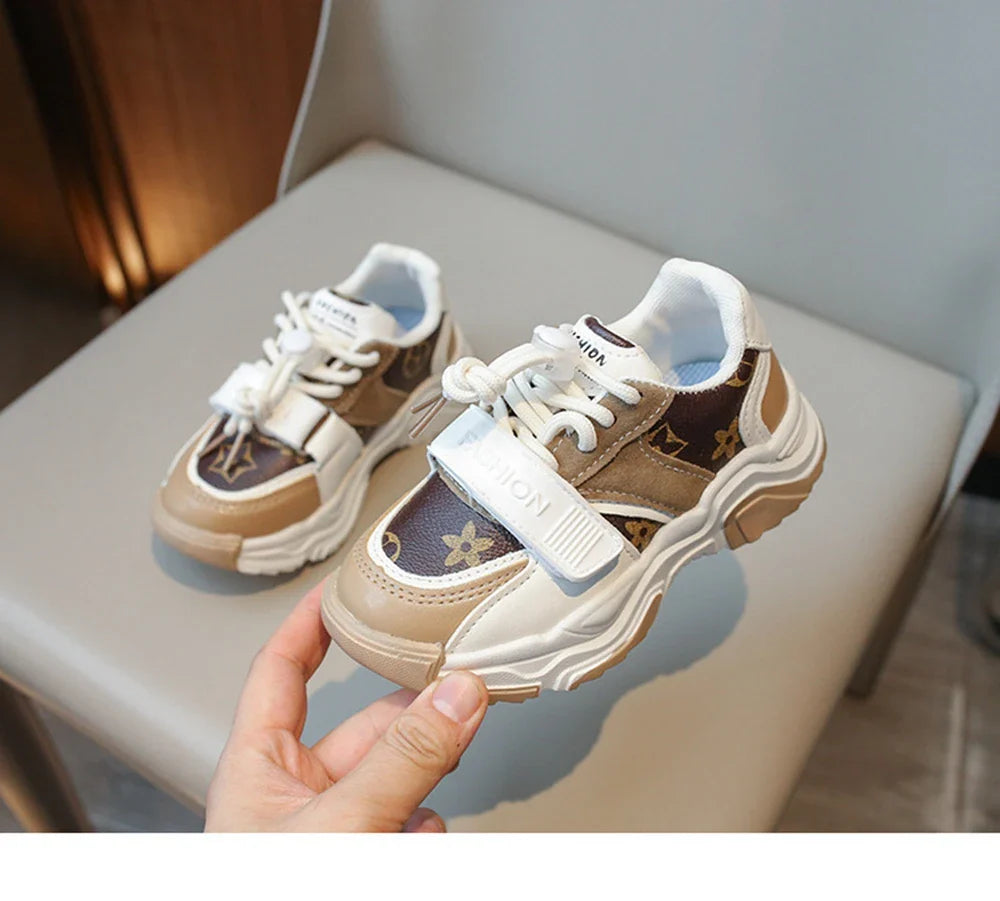 Chaussures de sport pour enfants garçons et filles, nouvelles baskets rétro d'automne, chaussures de tennis pour enfants et adolescents, chaussures de course décontractées à carreaux pour étudiants