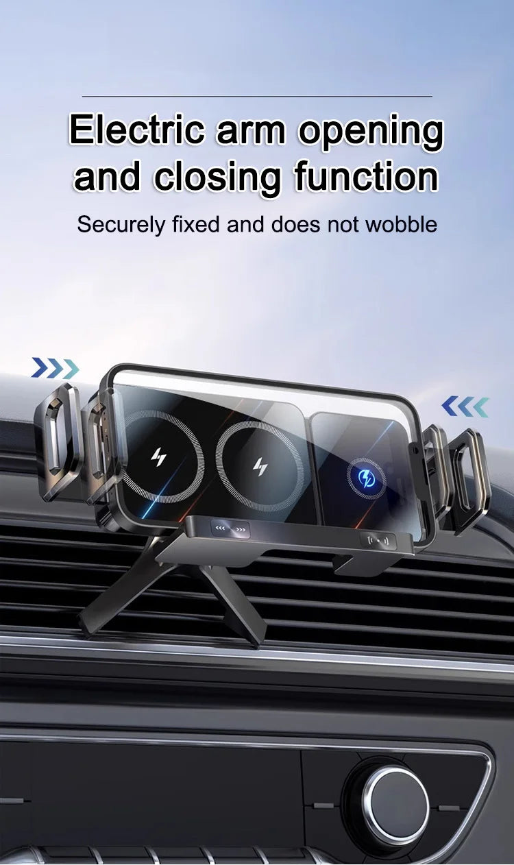 Reliable Car Mount Cell Phone Holder Durable fully motorized Silent Stable clamping Cell Phone Holder Safety Intelligent Durable