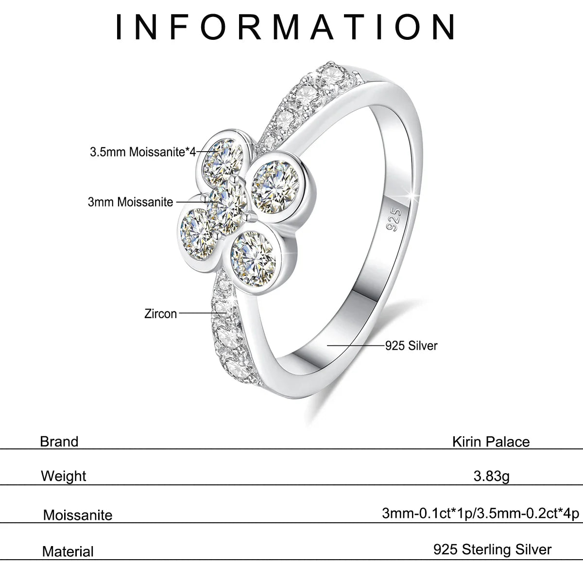0.9CT Moissanite Ring for Women D VVS1 Round Diamond Double Halo Ring Engagement Christmas 925 Sterling Silver Wedding