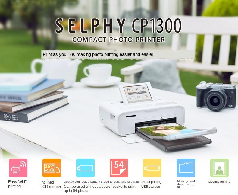 Photo Printer Wireless Connection To Print CP1300 Small Photo Printer Can Print Stickers