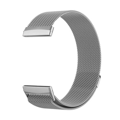 Bracelet à mailles milanaises en métal pour montre connectée Fitbit Versa 4/Versa 3 Bracelet officiel pour Fitbit Sense 2-1 Correa magnétique