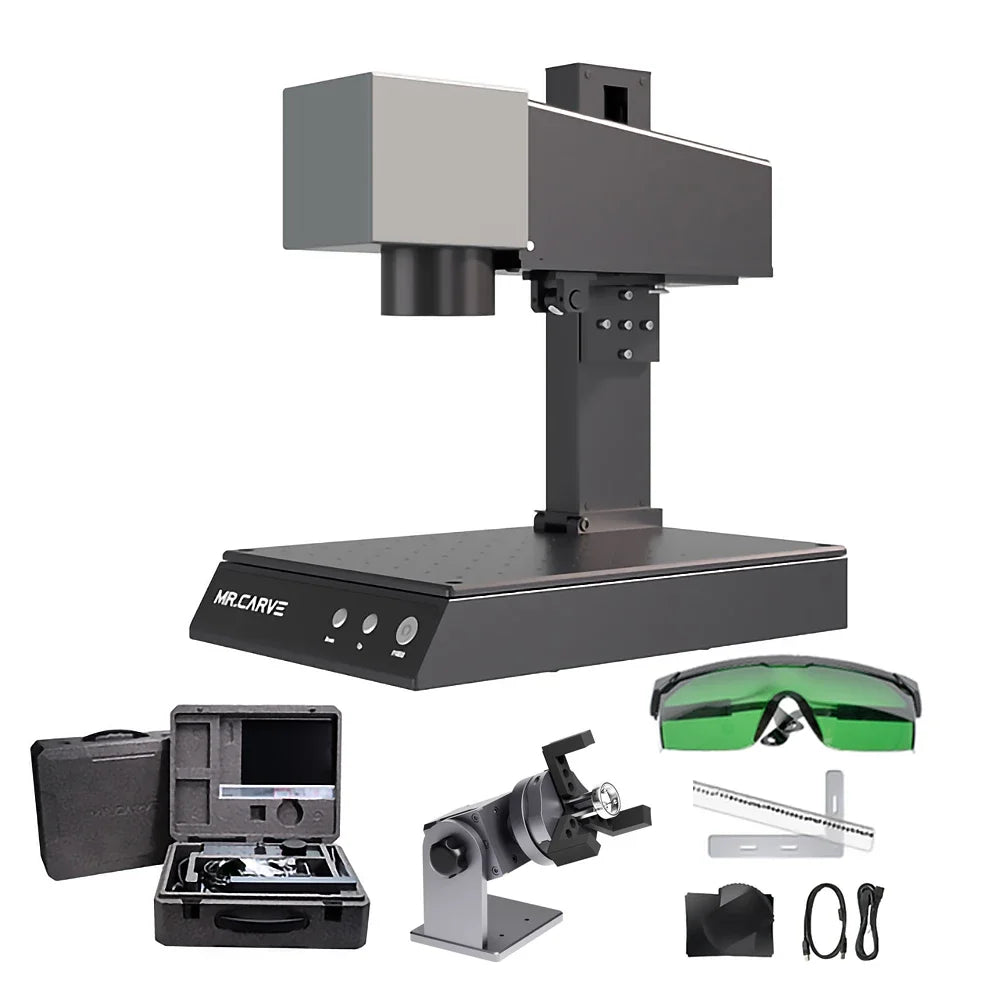 DAJA M1 Fiber Laser Marking Machine High Precision Metal Nameplate MR.Crave Engraver Wifi Portable Engraving Industrial Desktop