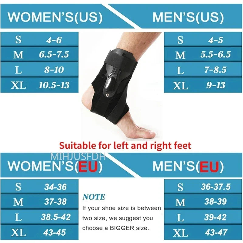 Attelle de cheville pour entorse, Support de cheville avec stabilisateurs latéraux pour hommes et femmes, attelle de cheville, stabilisateur de récupération, tendinite