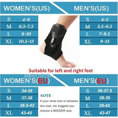 Attelle de cheville pour entorse, Support de cheville avec stabilisateurs latéraux pour hommes et femmes, attelle de cheville, stabilisateur de récupération, tendinite