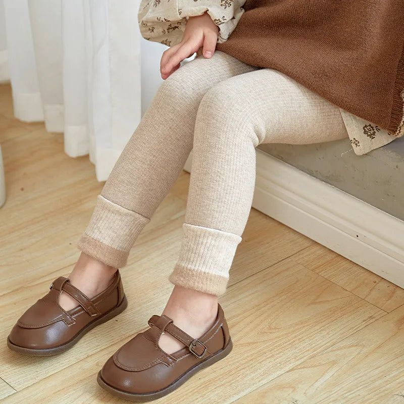 Leggings d'hiver pour enfants, pantalon avec sourire extra, pour filles