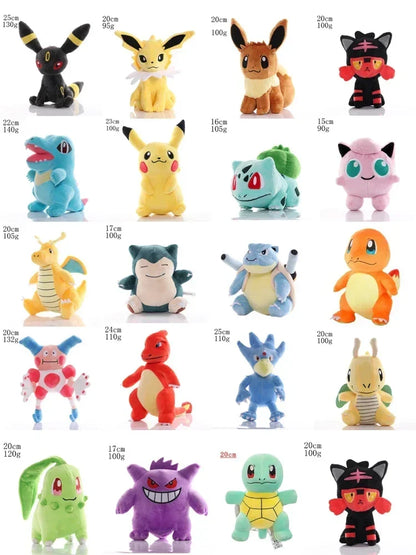 41 Styles Pokemon Plush Toy Dragapult Gengar Pikachu Eevee Evolution Scorbunny Cinderace Doll Morpeko Christmas Gift for Kids