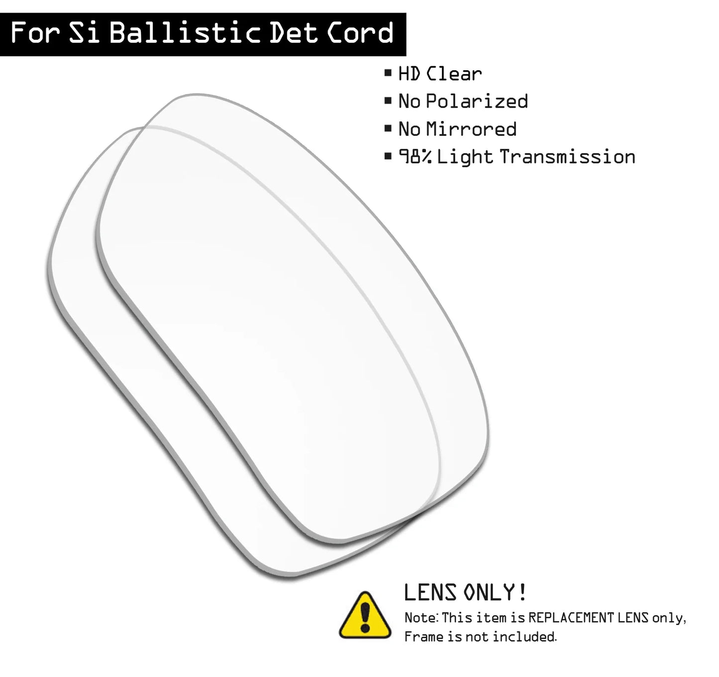 SmartVLT Polarized Replacement Lenses for Oakley Si Ballistic Det Cord OO9253 - 61mm Sunglasses - Multiple Options