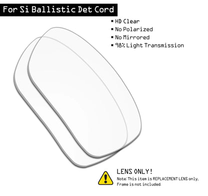 SmartVLT Polarized Replacement Lenses for Oakley Si Ballistic Det Cord OO9253 - 61mm Sunglasses - Multiple Options
