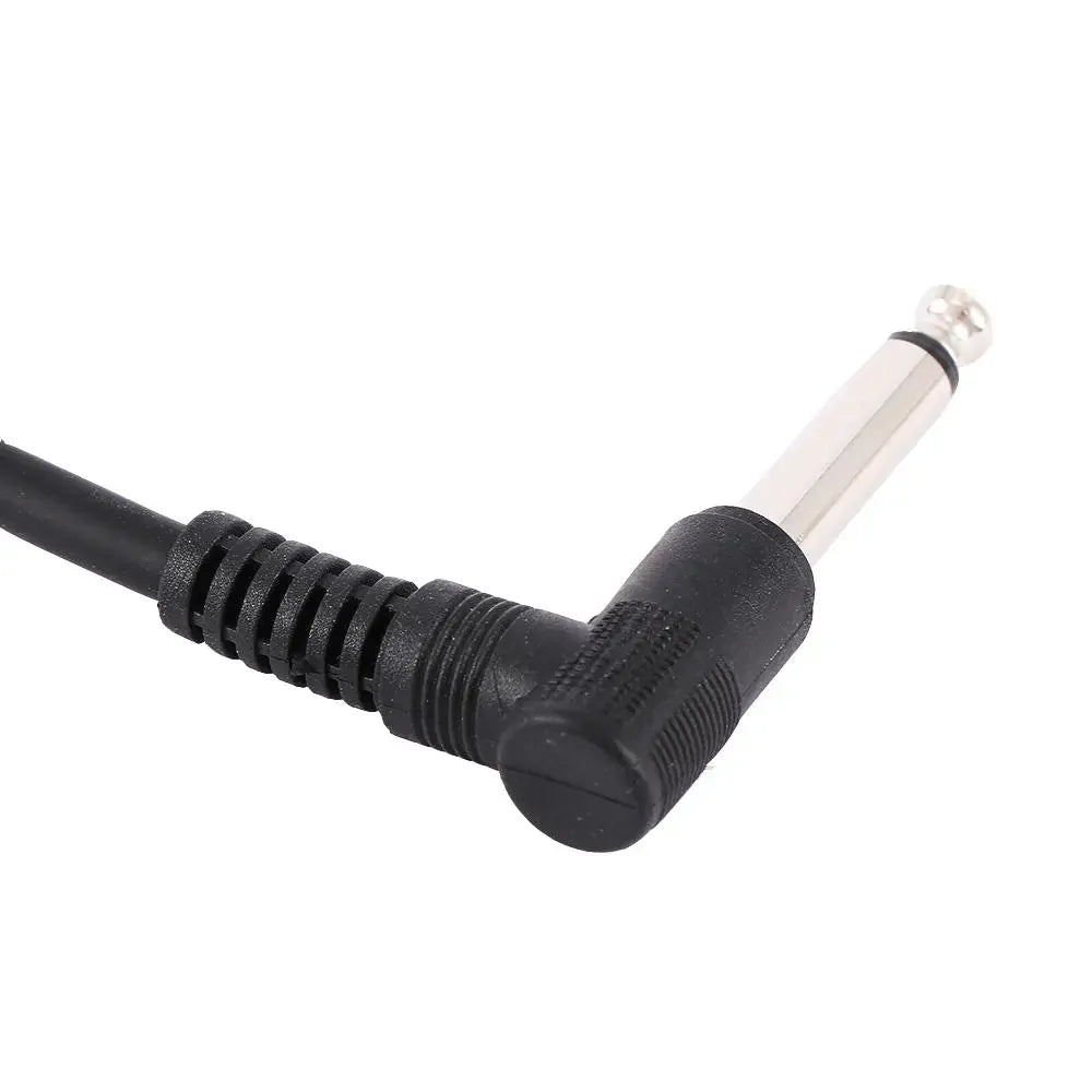 Connecteur Audio de 15cm, fils de cavalier, câble de pédale de guitare à Angle droit, pédale d'effet, connexion d'instrument, câble de raccordement Normal à 2 prises