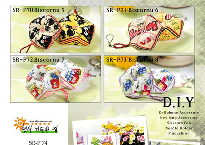 Cross Stitch Kits Stich Pin Cushion Sewing Kits Cross-stitch Easy Embroidery Cross Stitch Complete Kit Needle Arts & Craft Hobby