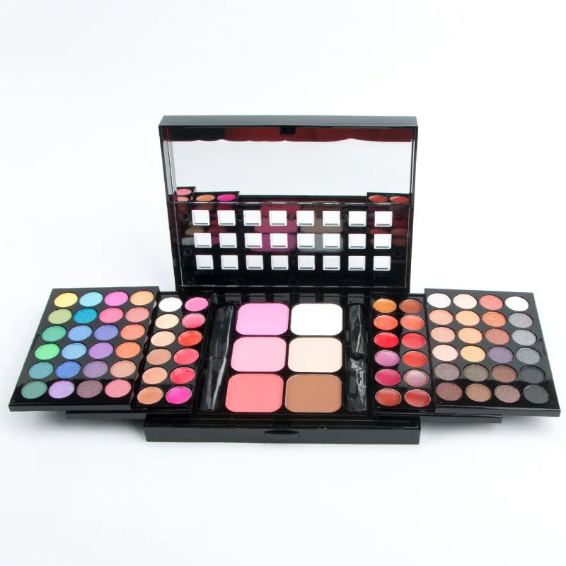 Boîte de maquillage pour femmes, combinaison de fard à paupières mat, rouge à lèvres, Eyeliner, correcteur, poudre, Maquiagem avec boîte en aluminium