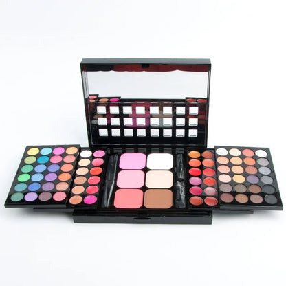 Boîte de maquillage pour femmes, combinaison de fard à paupières mat, rouge à lèvres, Eyeliner, correcteur, poudre, Maquiagem avec boîte en aluminium