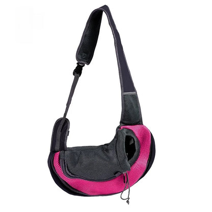 Sac à dos pour animaux de compagnie, sac de transport de voyage portable, sac à bandoulière extérieur mains libres adapté aux fournitures pour animaux de compagnie de chat et de chien