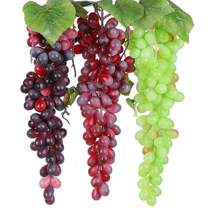 5PCS 12/18/24/36/60/85/100 Heads Artificial Grapes Christmas Halloween Wedding Party Home Garden Hanging Decoration Fake Fruits