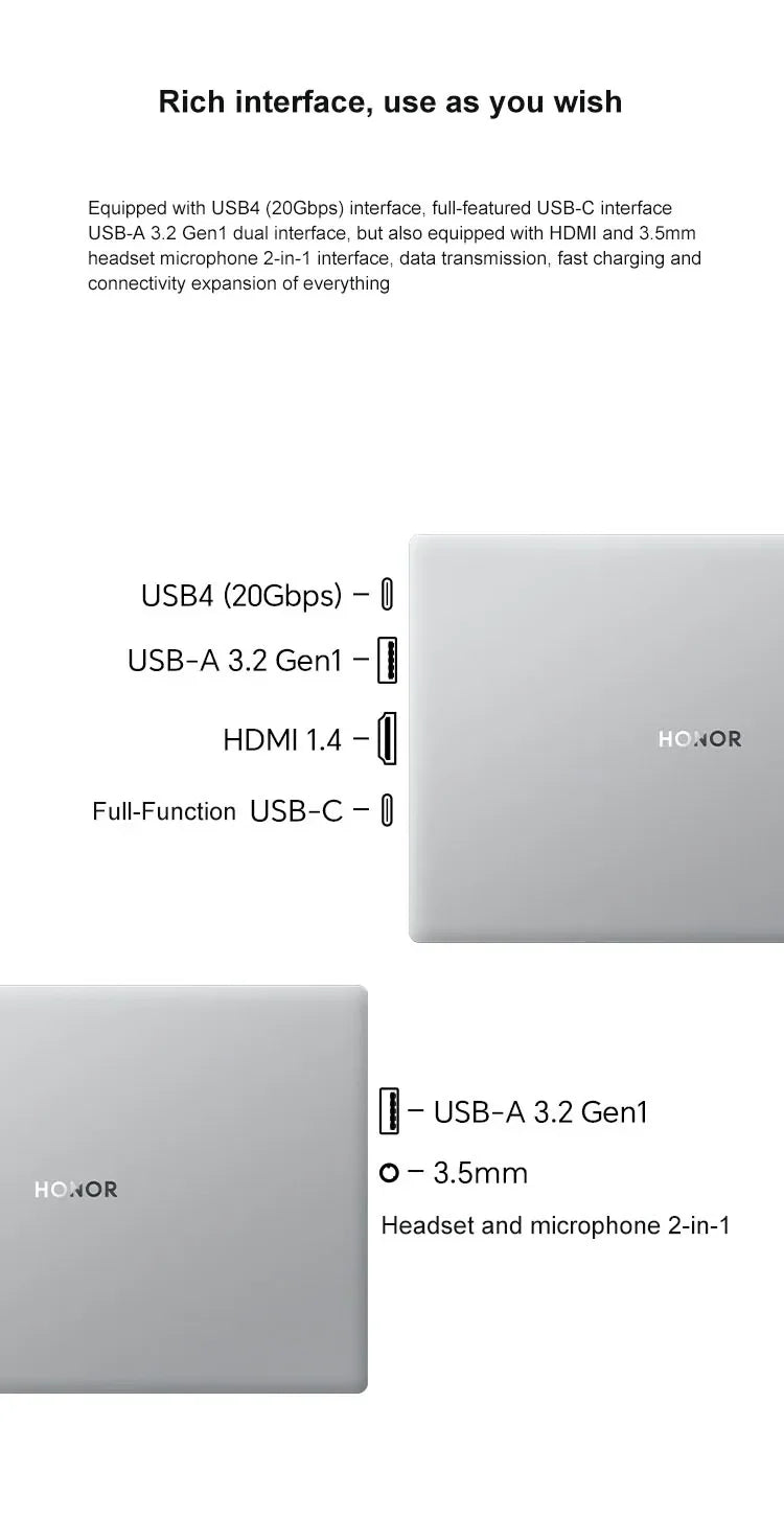 Honor Laptop X16 Plus 16-inch 2024 Riptide R7 8845HS 16GB/32GB RAM 512GB/1TB/2TB SSD 2.5K 120Hz Thin & Light Laptop