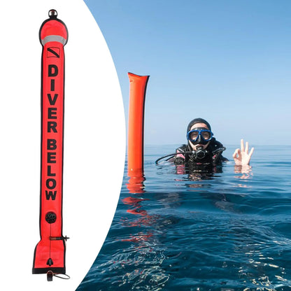 Bouée de marqueur de Surface de plongée sous-marine, équipement Compact pour plongeur sous-marin, Tube gonflable de plongée en apnée