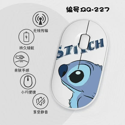 Lilo & Stitch Exquisite and Compact Bluetooth 5.0 Wireless Mouse Office Laptop Tablet Portable Silent True Wireless Mouse