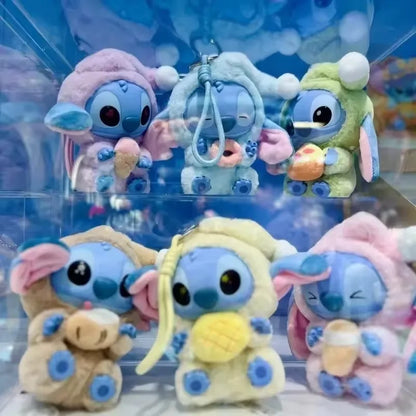 2025 New Stitch Eat Some Thing Before Sleep Series Vinyl Blind Box Bag Pendant Cute Plush Doll Mystery Box Toy Surprise Gifts