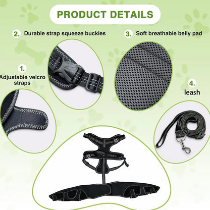 Orthèse orthopédique pour chiens et animaux de compagnie, attelle de soutien orthopédique pour les hanches, Support de jambe réglable pour garder les articulations des animaux au chaud et Stable