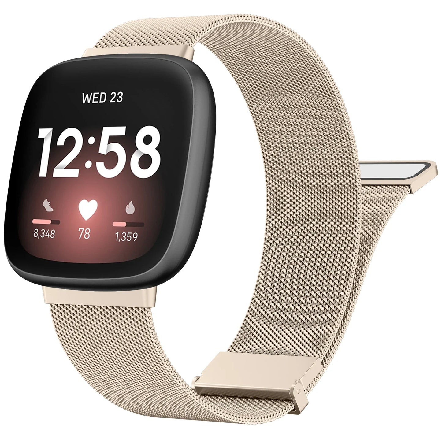 Metal Magnetic Strap For Fitbit Versa 3 4 Watchband Bracelet Wristband For Fitbit Versa Sense/sense 2 Milanese Replacement Strap