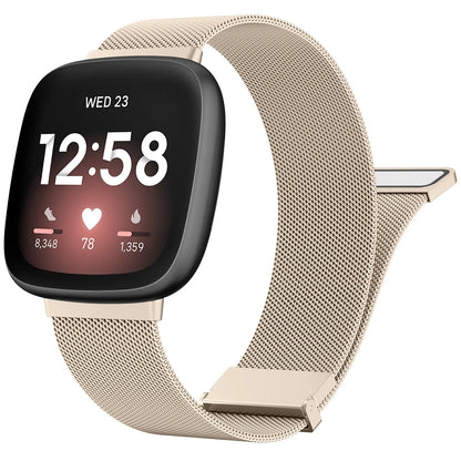 Metal Magnetic Strap For Fitbit Versa 3 4 Watchband Bracelet Wristband For Fitbit Versa Sense/sense 2 Milanese Replacement Strap