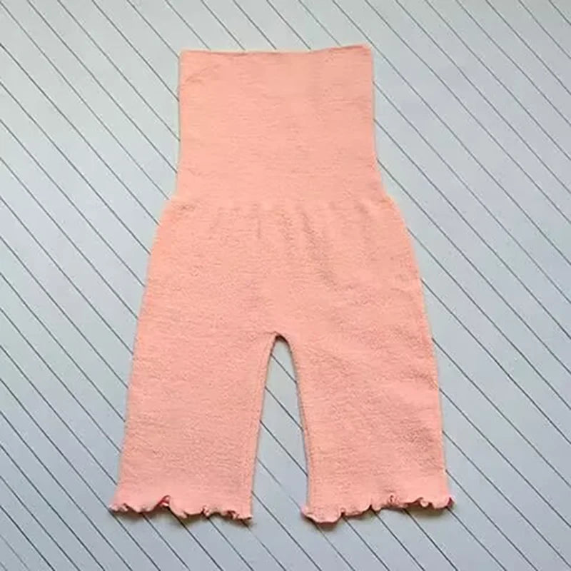 Thick high-waisted leggings for adult girls, double-layered, large velvet, belly protection, warm, palace, shorts, winter, 2024