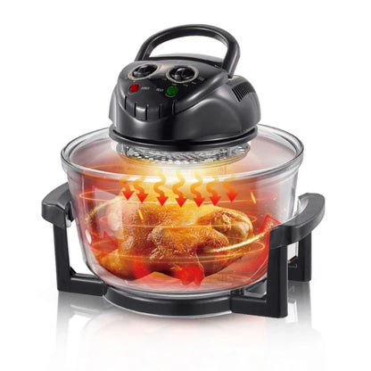 12L Air Fryer, 1400W Electric Hot fryer Oven Oilless Cooker with Touch Control & Nonstick Basket & Visible Window, Family Size