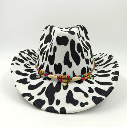Chapeau de cowboy divers accessoires chapeau de cowboy monochrome en feutre chapeau d'extérieur homme et femme chapeau de cavalier chapeau femme