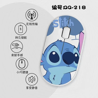 Lilo & Stitch Exquisite and Compact Bluetooth 5.0 Wireless Mouse Office Laptop Tablet Portable Silent True Wireless Mouse